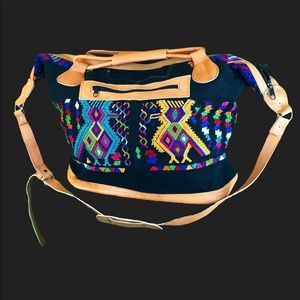 Brand new Woven weekender bag